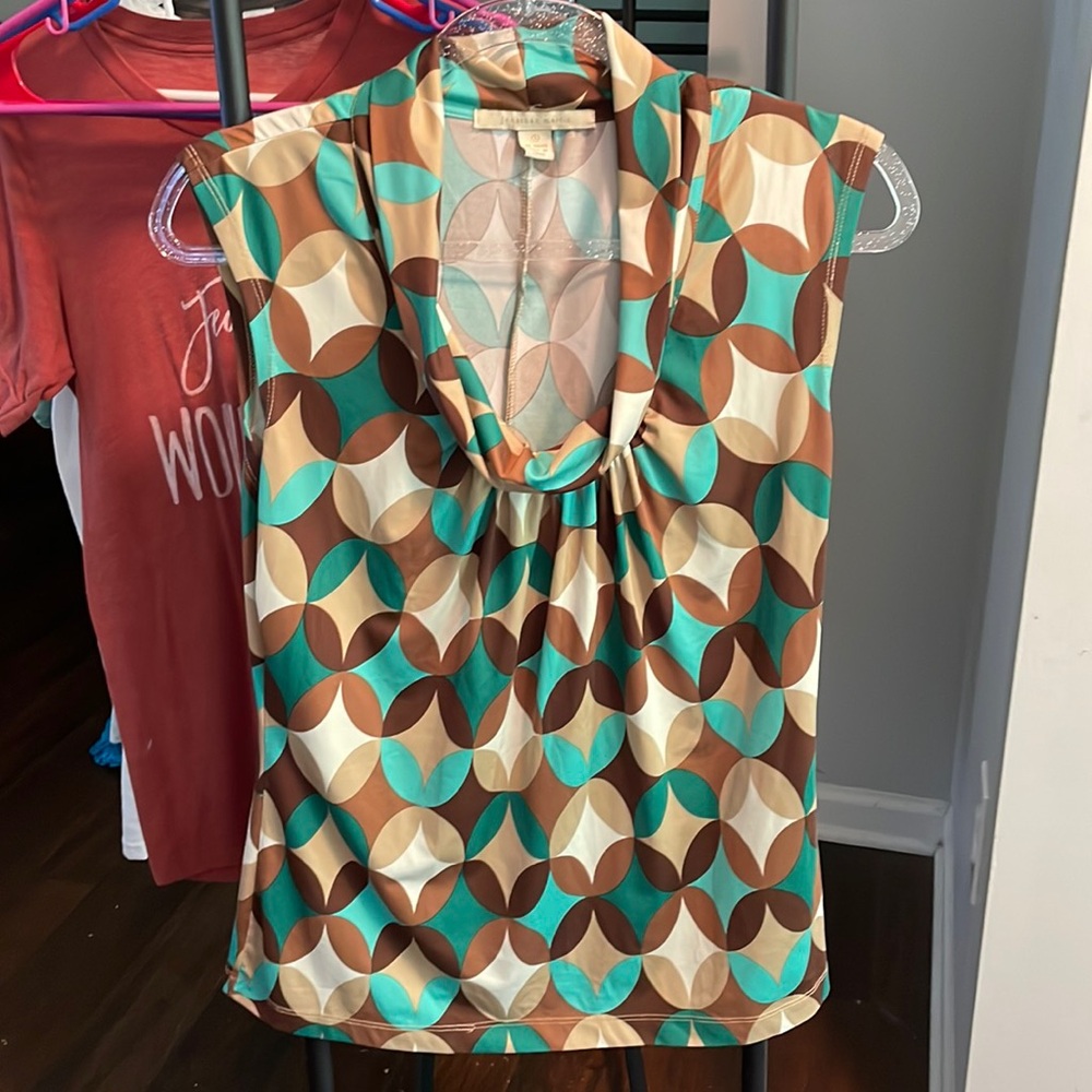 Jonathan Martin Small Sleeveless Print Top